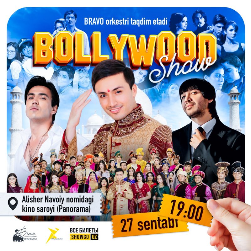 Bollywood Show с оркестром Bravo! в Пт, 27 сентября 2024 года 19:00